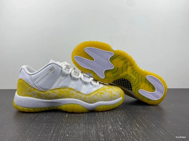Rep AH7860-107 Snakeskin Air Jordan Low 11 WMNS Yellow 0726